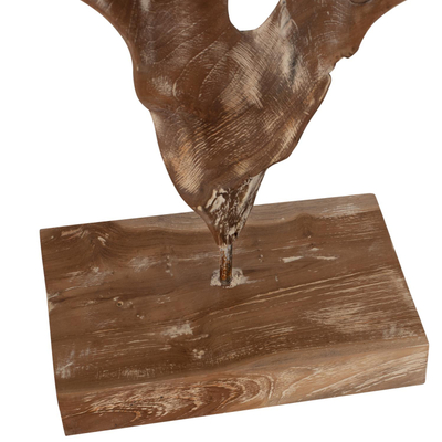 Dekor tavoline teak whitewash 26×16×70 cm (HM7715)