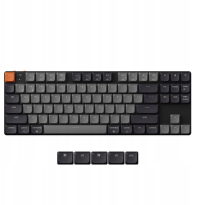 Tastierë mekanike Keychron K1 QMK Version 6 K1X H1, wireless, me kabllo, gri
