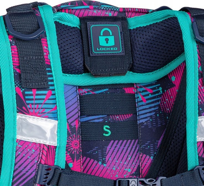 Çantë shpine CoolPack Turtle Wishes, shkollore, ergonomike, me lule, shumëngjyrëshe