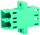 Adaptor fibër optike Telegärtner LC/APC Duplex Z77, blu