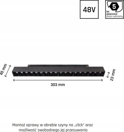 Reflektor shine Spectrum LED Shift GRID M, 17W, 3000K, i zi