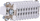 Insert lidhës mashkullor Emas, 16 pin, 16A, gri