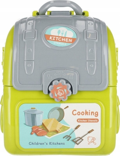 Set loje kuzhine MEGA CREATIVE Kitchen with accessories backpack, me aksesorë, në formë shpine, shumëngjyrësh