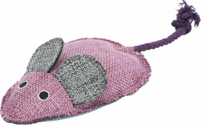 Lodër për mace Trixie Mouse, prej tekstiIli, 15 cm, me ngjyra t’përziera