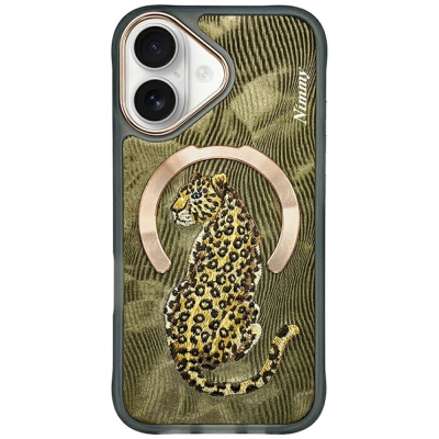 Këllëf telefoni Nimmy Magnetic Fantasy Animal MagSafe për iPhone 16, rref me MagSafe, ngjyrë ari