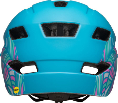 Helmetë biçiklete për fëmijë Bell Sidetrack Kids Camosaurus, 47–54 cm, me vizor, blu mat