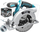Sharrë rrethore Dedra DED7064, 18 V, 165 mm