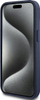 Futrollë DKNY Repeat Pattern Tonal Stripe për iPhone 15, lëkurë PU, blu