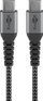 Kabllo karikimi USB C, tekstil, 2m, e zezë