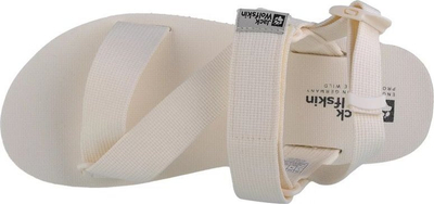 Sandale femrash Jack Wolfskin Urban Discovery Belt W, sintetike, me shirit ngjitës, ngjyrë krem