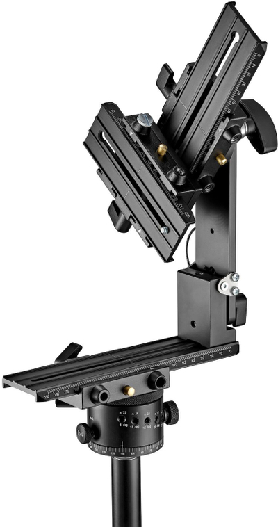 Kokë tripodi Manfrotto Virtual Reality Panoramic Head, për foto 360° dhe VR, metal, e zezë