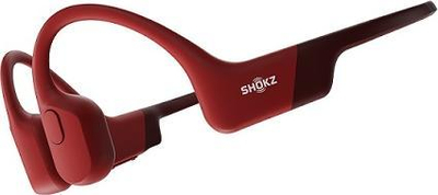 Kufje sportive Shokz OpenRun, bone conduction, IP67, të kuqe