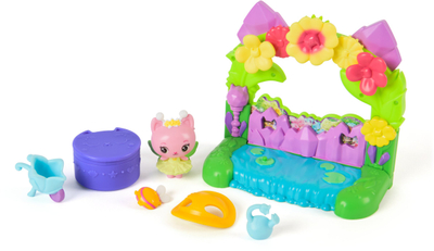 Set loje Spin Master Gabby's Dollhouse Queen Kitty Fairy Garden Balcony, për shpi lodrash, shumëngjyrësh