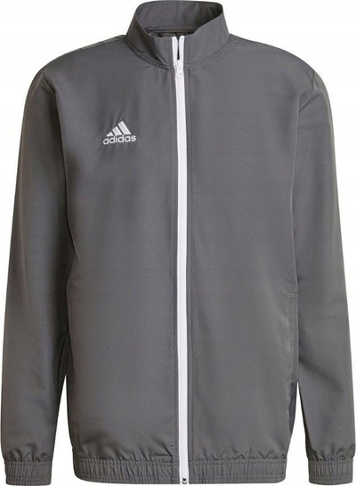 Xhaket sportiv Adidas Entrada 22 M H57535, për burra, me zinxhir komplet, gri