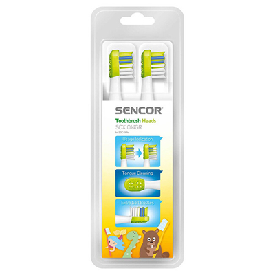 Set koka zëvendësuese për brushë dhëmbësh për fëmijë Sencor SOC 091x SOX 014GR, 2 copë