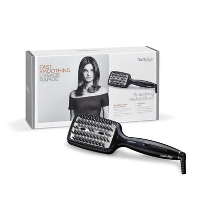 Furçë drejtimi flokësh BaByliss Liss Brush 3D HSB101E, teknologji qeramike, jonike, rozë
