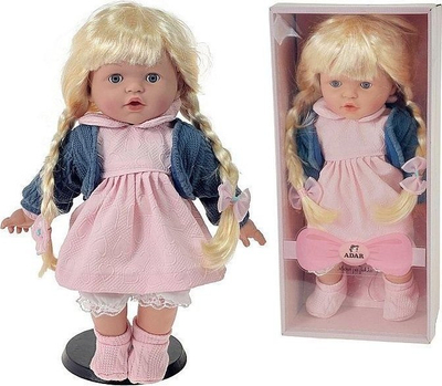 Kukull Adar Girl Doll 588028, 40cm, flet dhe këndon në polonisht