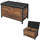 Stol me hapje VASAGLE Flip Top Storage Bench, 80 x 40 x 50 cm, me kuti ruajtjeje, i zi