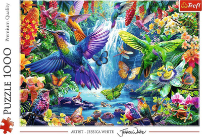 Puzzle Trefl Tropical Hummingbirds, 1000 pjesë, shumëngjyrësh
