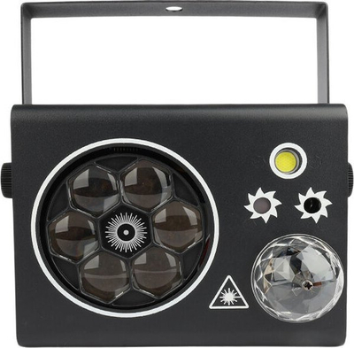 Efekt drite LED Light4Me Party Box V2, DMX 14 kanale, me lazer, i zi