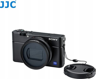Set adapter filtrash JJC për Sony RX100 II III IV V, 52mm, me kapak lenteje, i zi
