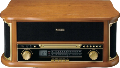 Gramafon Lenco TCD-2551, kasetofon, USB, dru natyral
