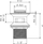 Tapë lavamani Invena SC-B1-027, automatike click clack 5/4", krom