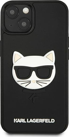 Mbrojtëse telefoni Karl Lagerfeld KLHCP13SCH3DBK, iPhone 13 mini 5.4", hardcase, e zezë