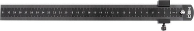 Rregull matës Neo Tools, 30 cm, me stop, i zi