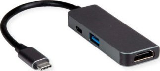 Adaptor USB C Value, HDMI 4K, USB 3.0, USB C PD, i zi