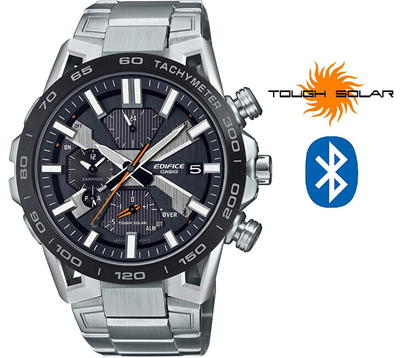Orë për meshkuj Casio Edifice Bluetooth Connected Solar EQB-2000DB-1AER (650), e argjendtë