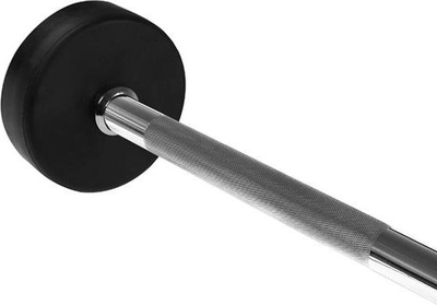 Shtangë fikse HMS GSG-15, 15kg, e veshur me gomë, e zezë