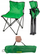 Стол за кампување WMC Tourist Chair With Backrest, склоплив, со потпирач за грб, зелен
