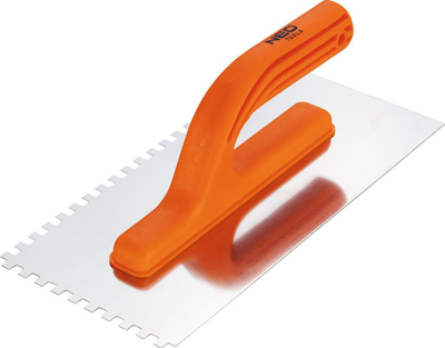 Llastik me dhëmbëza NEO 50-204, 270x125mm, dhëmbëza 6x6x6mm, dorezë portokalli