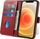 Këllëf–portofol MARV për Samsung Galaxy M55, tip bookcase, i kuq