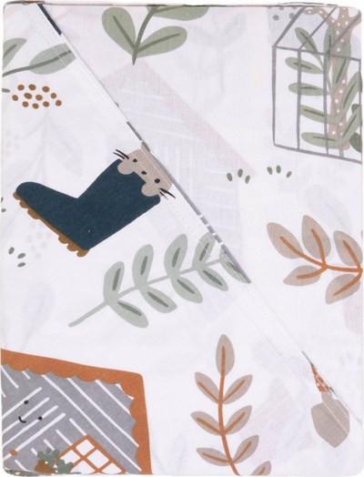 Set mbulojë jorgani Univers Décor Happy Garden, 140 x 200 cm, 100% pambuk, shumëngjyrësh