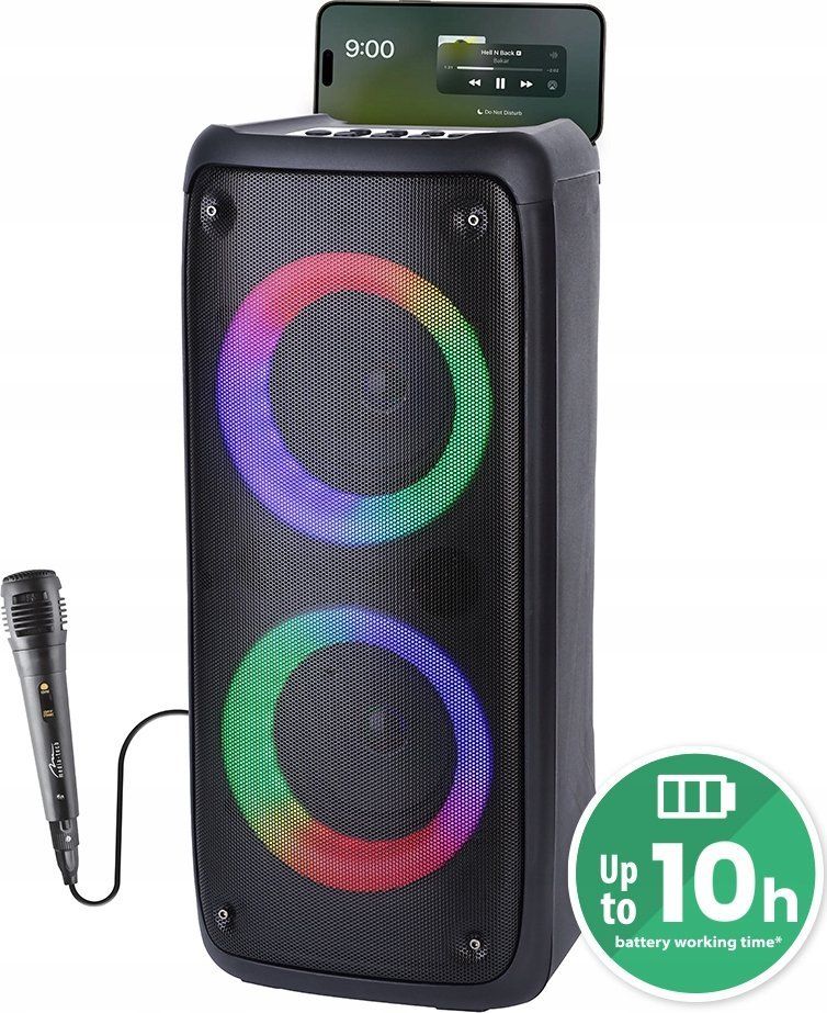 Altoparlant portativ Funbox MT3181, Bluetooth 5.0, 40W, me karaoke