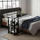 Tavolinë lëvizëse Mozos BLD-BK, 80×40 cm, rregullim lartësie, e zezë