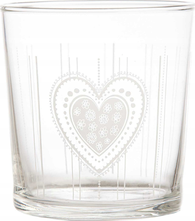 Set gota La Porcellana Bianca Babila, 6 copë, 350 ml, transparente