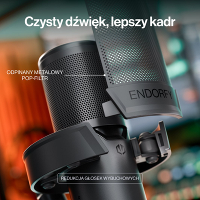 Mikrofoni Endorfy Solum 2 Core, USB-C, kardioid, i zi