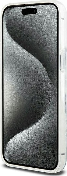 Kapak telefoni DKNY DKHCP15XLCPEPT, për iPhone 15 Pro Max 6.7", Liquid Glitter, i bardhë