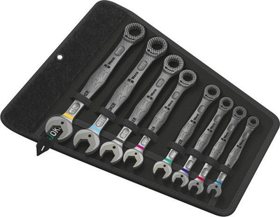 Set çelësa Joker Wera me hap, 8 copë, imperial, gri