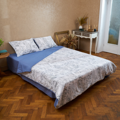 Komplet shtrati king size Aki Heinner Home, pambuk 100%, 4 pjesë, shumëngjyrësh