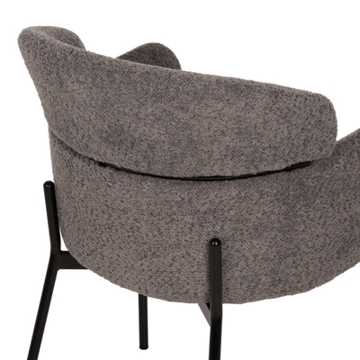 Kolltuk Wolf 58x58x80Hcm (HM8583.01), gri/ zezë