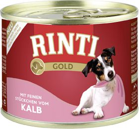 Konservë për qen Rinti Gold, mish viçi, 185g
