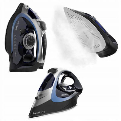 Hekur me avull Cecotec IronHero 3200 Vital, 3200W, shtresë Turbo Slide, blu