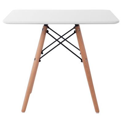 Tavolinë fëmijësh Minimal HM8452.01, 60x60x51 cm, MDF, e bardhë