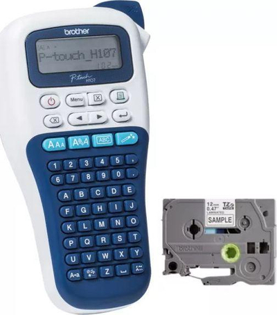 Printeri i etiketave Brother PT-H107B, 180 dpi, 12mm, i kaltër