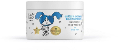 Xhel flokësh Hiskin Crazy Hair, për flokë me porozitet të ulët, 300ml, aromë manaferre