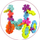 Lodër ndërtimi Snowflake Blocks, 120 copa, shumëngjyrëshe